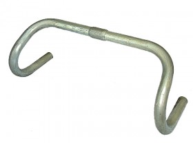 핸들바(드롭바 경기용, 25.4*420mm, 스틸  은색) 대만
