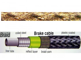 겉선(브레이크용, 5*50m, Braid 고급형, 골드색 )