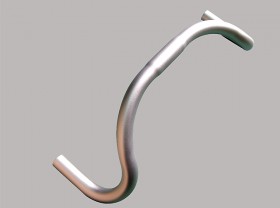 핸들바(드롭바,경기선수용, LCH-6094 늄, 25.4/26*31.8*420mm) 대만