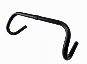 핸들바(드롭바 경기용, 25.4*420mm, 스틸, 흑색/은색) 중국