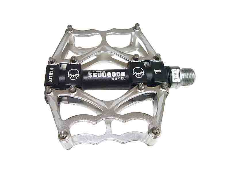 페달(MTB, 대형 고급, SG-12L, 늄CNC, 3쉴드베아링, 은흑/적흑)