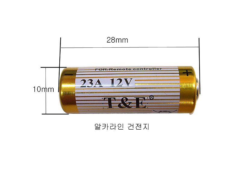 전자벨(TB BALL용)건전지 (23A 12V, 알카라인 배터리, 5개/1줄 단위판매) 도시바