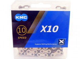 첸(10단, KMC, X10, 실버-블랙) 정찰가