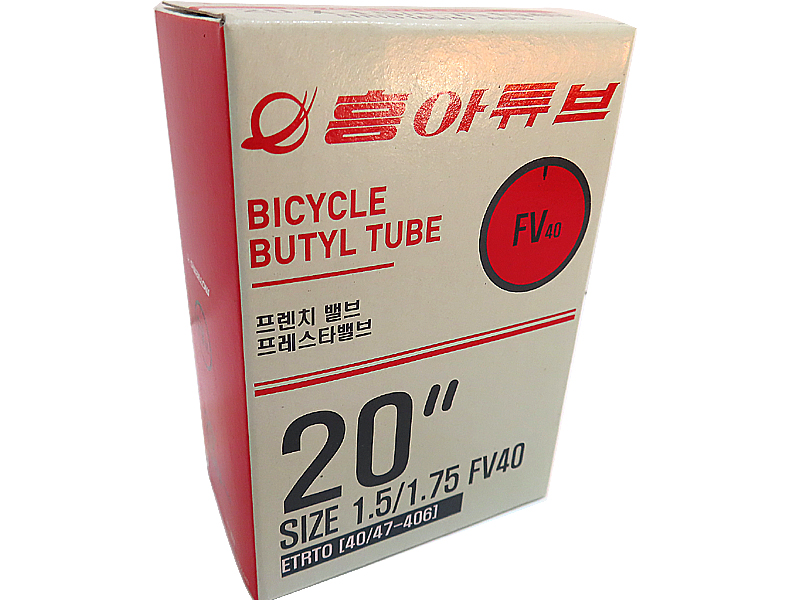 쥬브(20*1.50/1.75, FV / FV 40L 흥아)  BOX 포장