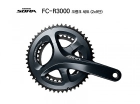 기어크랭크(2단, 시마노9S, 로드SORA, FC-R3000,  50/34T, 170L)