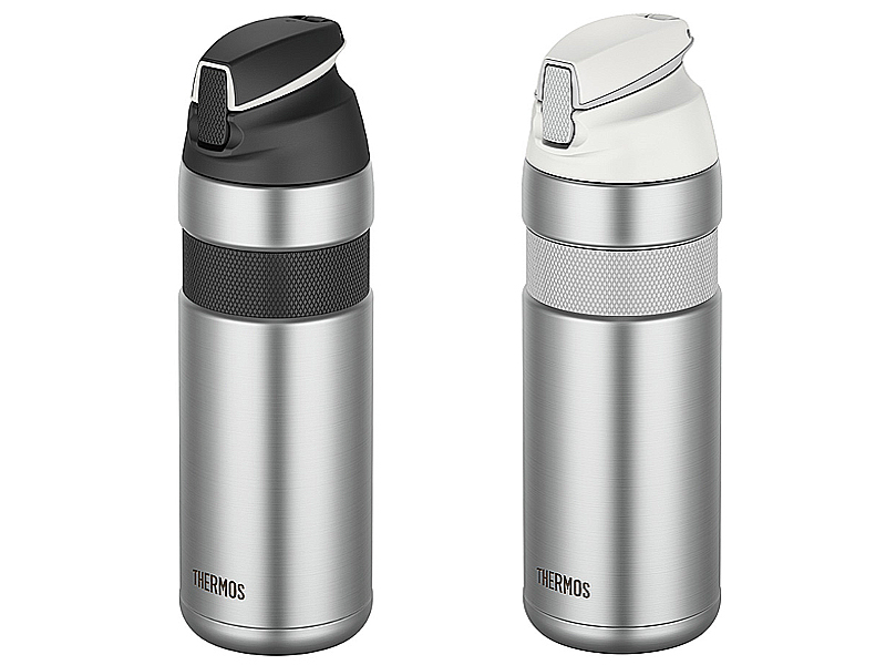 물통(엘파마 써모스FFQ-600K, 보냉전용, 스텐, 600ml, 흑/백)