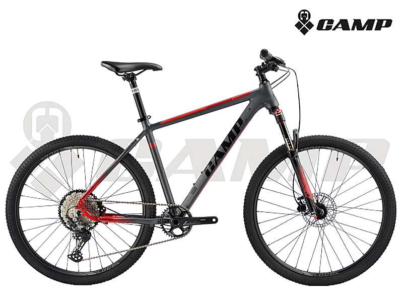 고급MTB(캠프 FENIX 4.0, 27.5x12S, 데오레2점, 늄차체, 흑청/회적, 15