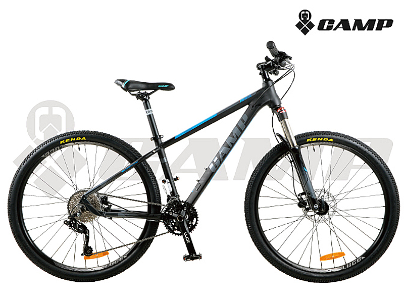 고급MTB(캠프 FENIX 4.0, 27.5x12S, 데오레2점, 늄차체, 흑청/회적, 15