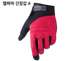 장갑(긴장갑, 춘추용, 엘파마A, 22년형, 레드/블랙, M/L/XL)