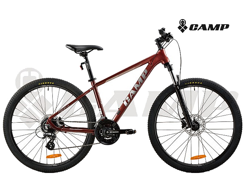 고급MTB(캠프 FENIX 1.0, 27.5x24S, 알미늄차체, 버건디/그린, 시마노5점, 15.5
