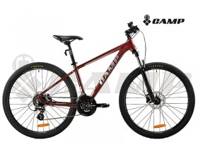 고급MTB(캠프 FENIX 1.0, 27.5x24S, 알미늄차체, 버건디/그린, 시마노5점, 15.5