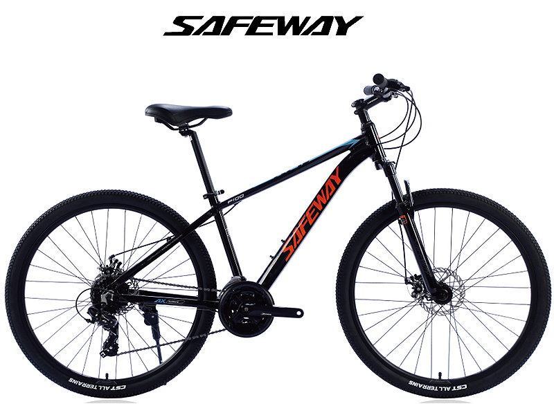 MTB(SAFEWAY P100 , 29*21S, 알미늄, 기계식디스크, 인터널케이블,  시마노4점, 흑색/블루/레드)