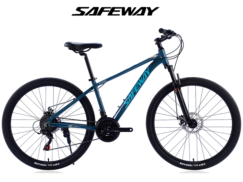 MTB(SAFEWAY P100 , 29*21S, 알미늄, 기계식디스크, 인터널케이블,  시마노4점, 흑색/블루/레드)