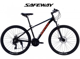 MTB(SAFEWAY P100 , 27.5*21S, 알미늄, 기계식디스크, 인터널케이블, 시마노4점, 흑적)