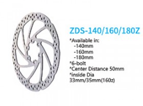 디스크로타,6볼트(NUTT-JAK-FLAME, ZDS-160/180, 160mm/180mm) 중국